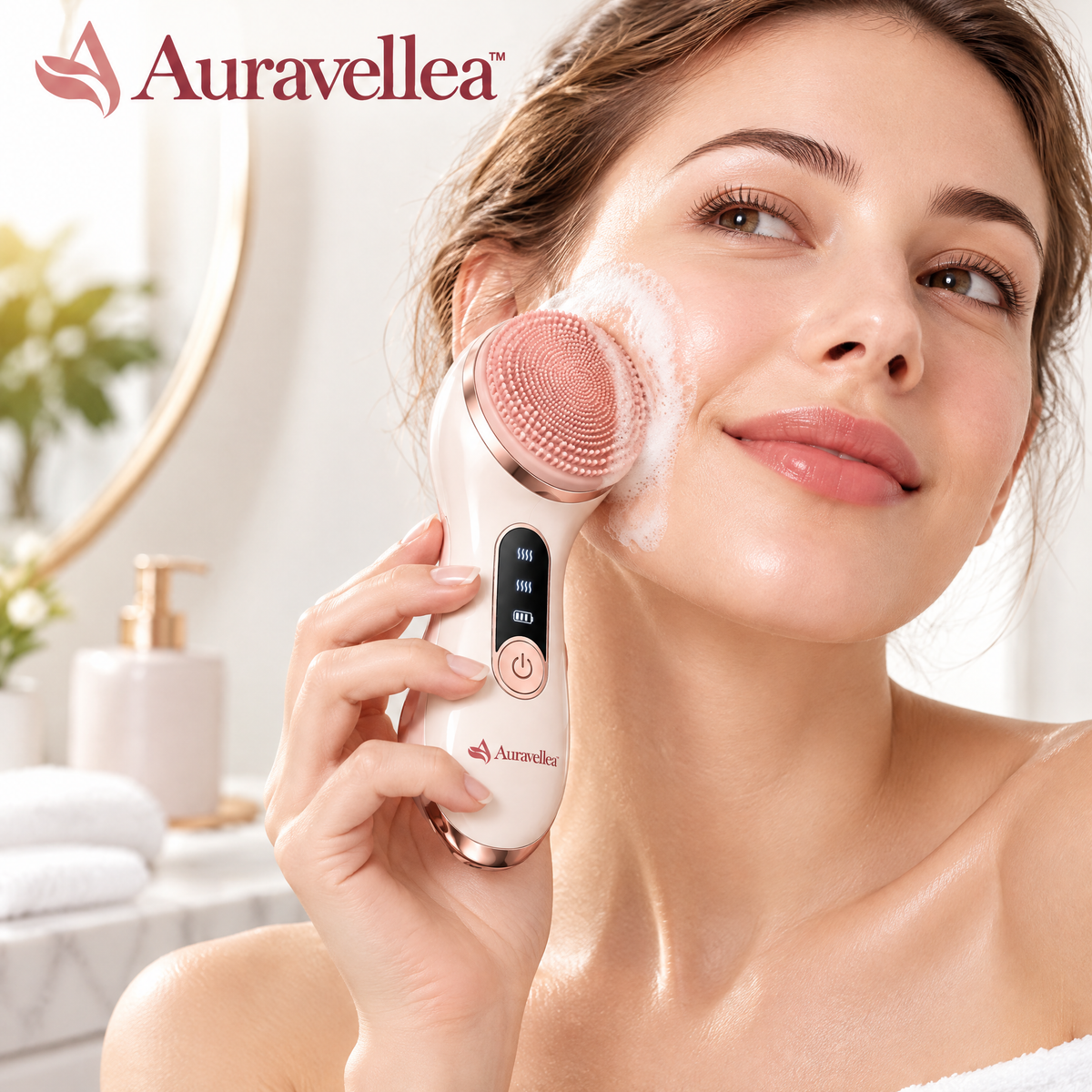 Auravellea™ Ultrasonic Facial Cleansing Device