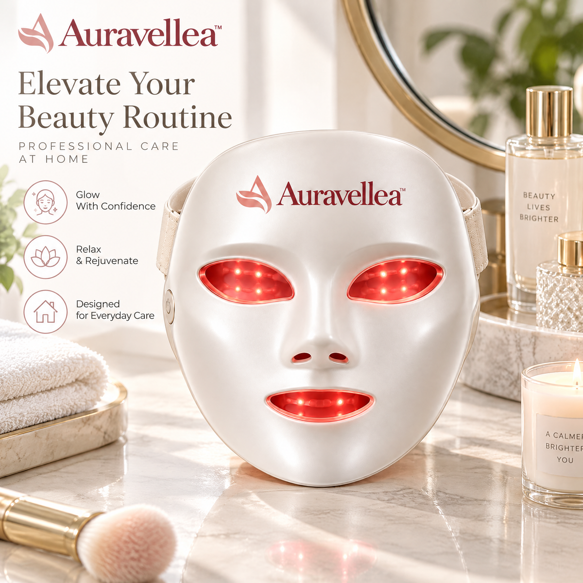 Auravellea™ LED Light Therapy Face Mask