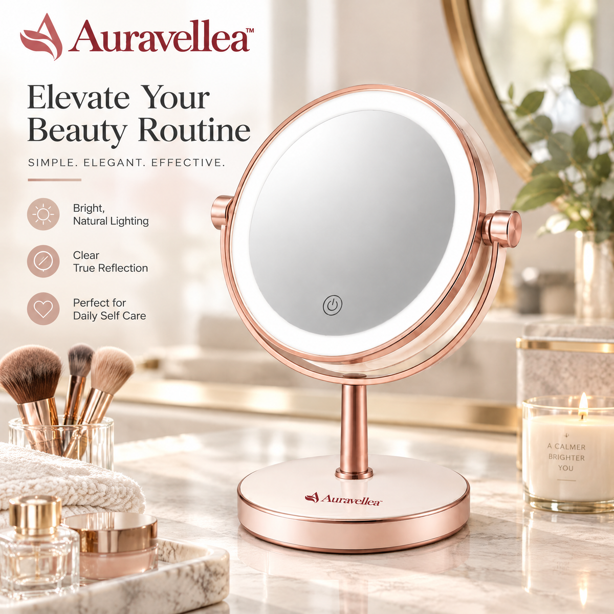 Auravellea™ Magnifying Makeup Mirror
