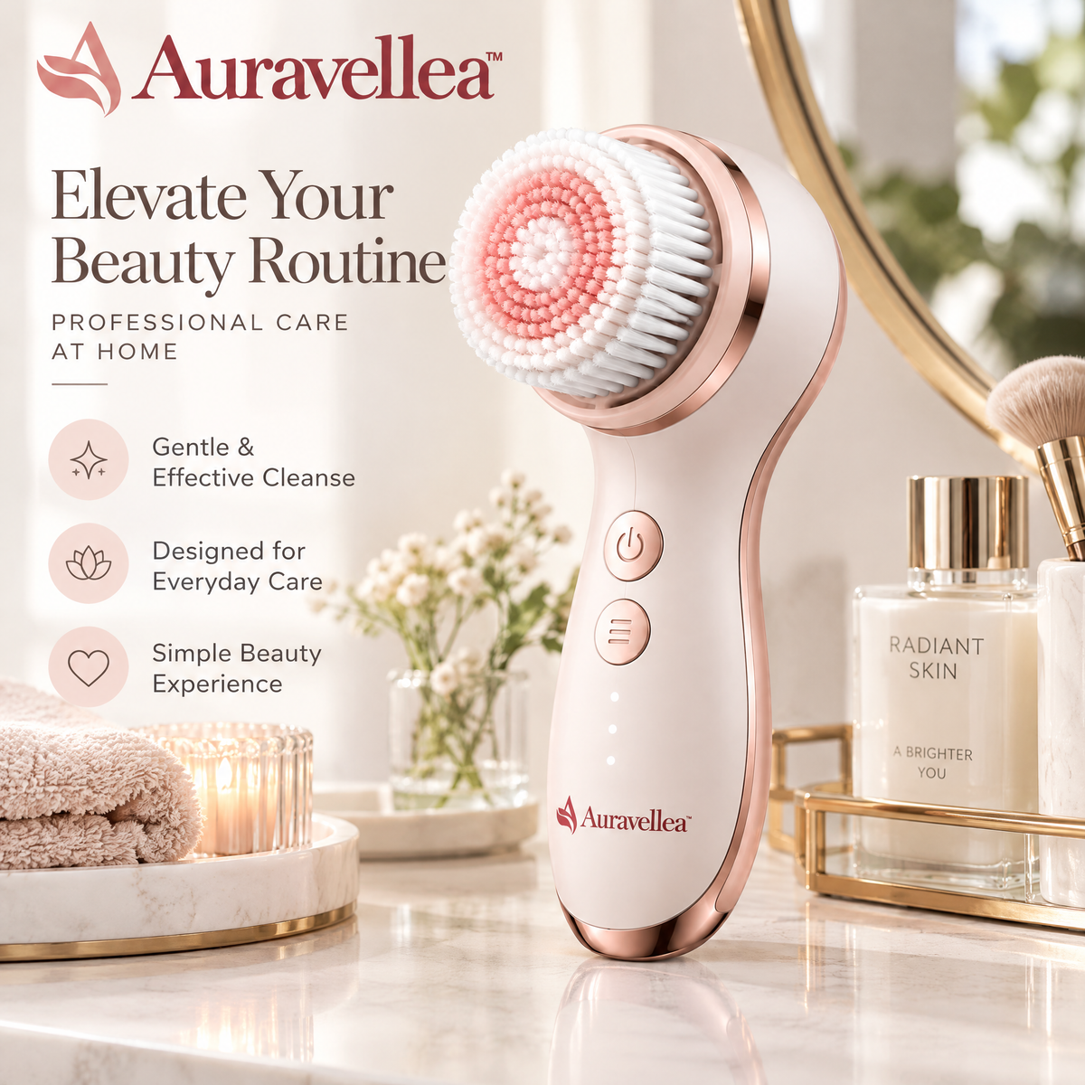Auravellea™ Electric Facial Cleansing Brush