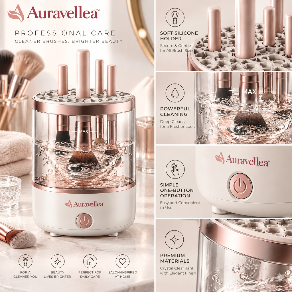 Auravellea™ Makeup Brush Cleaning Machine