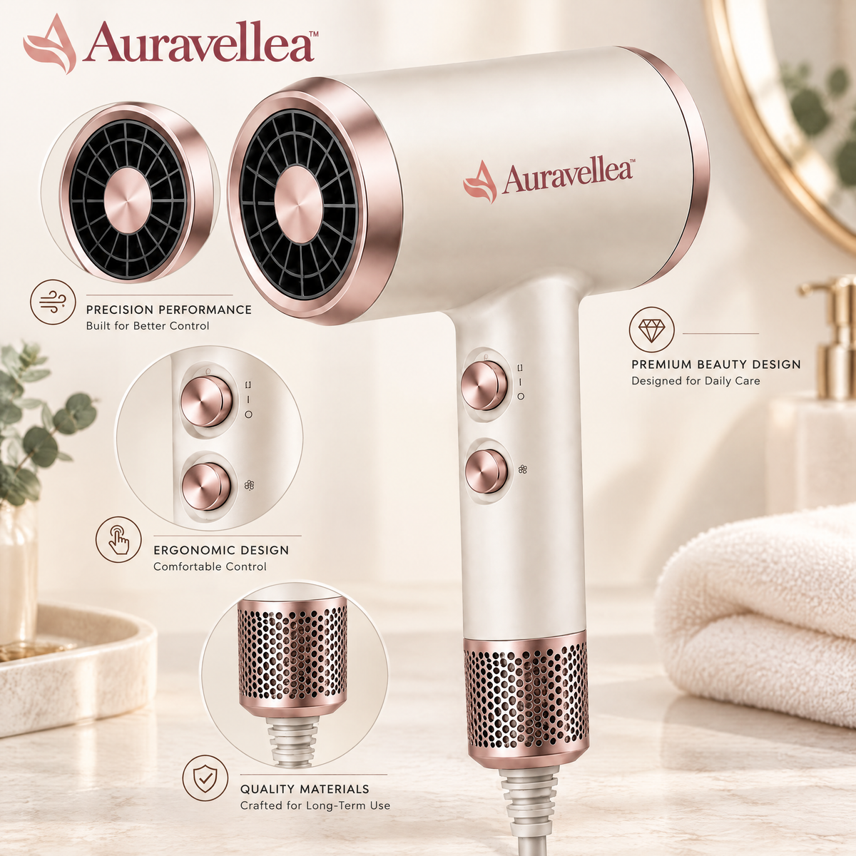 Auravellea™ High-Speed Hair Dryer